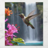 Hummingbird Waterfall Park, Wijn Etiket (Enkel label)