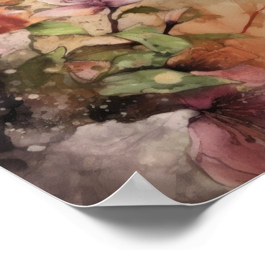 Hummingbird Waterverf Art Print Poster (Hoek)