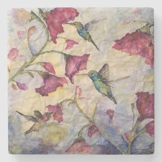 Hummingbird Waterverf Art Stone Onderzetter