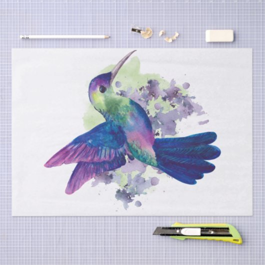 Hummingbird Waterverf Art Tissuepapier (Craft)