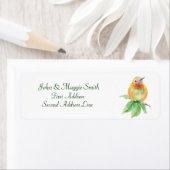 Hummingbird Waterverf Bird Natuur Adres Etiket (Insitu)