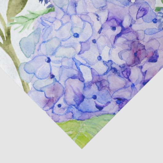 Hummingbird Waterverf Garden Floral Decoupage Tissuepapier (Detail)