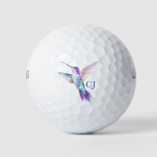 Hummingbird Waterverf Illustratie Golfballen