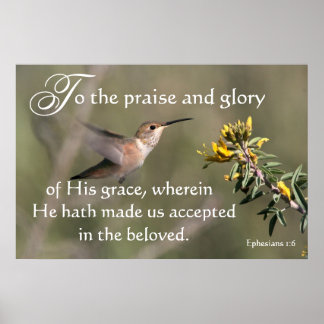 Hummingbird We worden geaccepteerd in Jezus Print