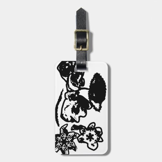 Hummingbird Wedding Bagagelabel (Voorkant verticaal)