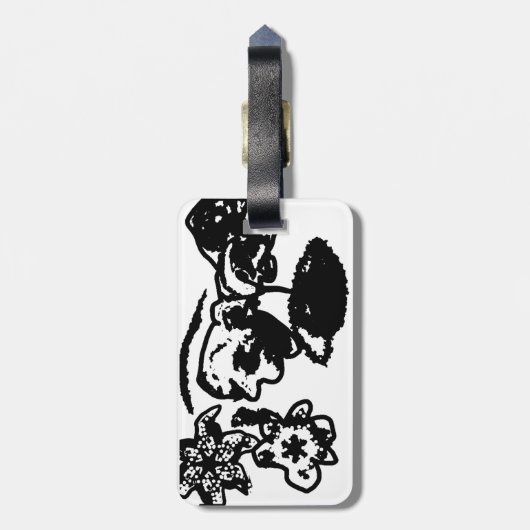 Hummingbird Wedding Bagagelabel (Achterkant verticaal)