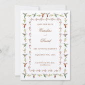 Hummingbird Wedding Bewaar de datum (Voorkant)