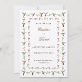 Hummingbird Wedding Bewaar de datum (Voorkant)