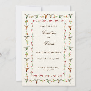 Hummingbird Wedding Bewaar de datum