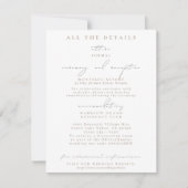 Hummingbird Wedding Details Behuizing Kaarten (Voorkant)