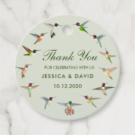 Hummingbird Wedding Favor Labels