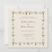 Hummingbird Wedding Invitation (Voorkant)
