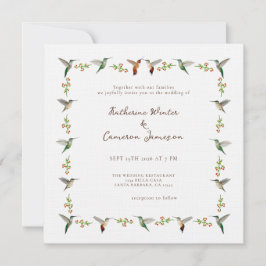 Hummingbird Wedding Invitation