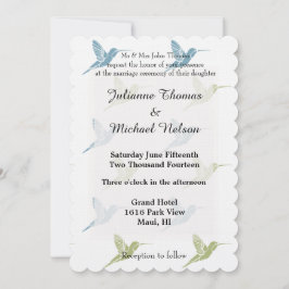 Hummingbird Wedding Kaart