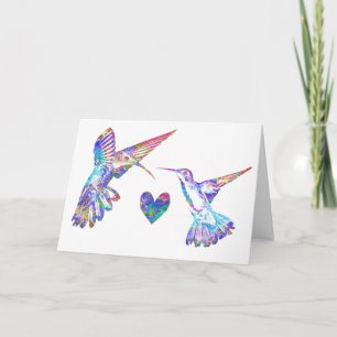 Hummingbird Wedding Kaart