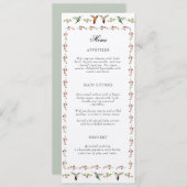 Hummingbird Wedding Menu (Voorkant / Achterkant)