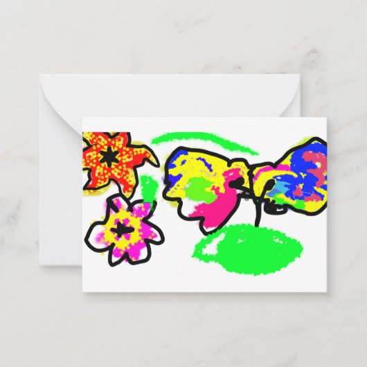 Hummingbird Wedding Notitiekaartje (Voorkant)