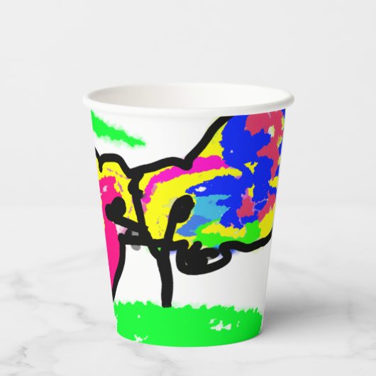 Hummingbird Wedding Papieren Bekers (Achterkant)