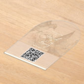 Hummingbird Wedding QR Code Uitnodiging (Laagn)