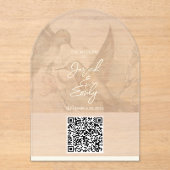 Hummingbird Wedding QR Code Uitnodiging (Voorkant)