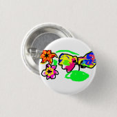 Hummingbird Wedding Ronde Button 3,2 Cm (Voorkant /achterkant)