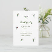 Hummingbird Wedding RSVP Uitnodiging (Staand voorkant)