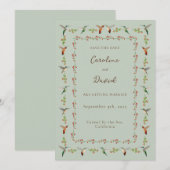 Hummingbird Wedding Save the Date (Voorkant / Achterkant)