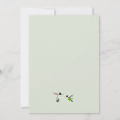 Hummingbird Wedding Save the Date Announding Kaart (Achterkant)