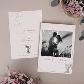 Hummingbird Wedding Save the Date Foto Overlay Folie Uitnodiging