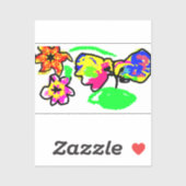 Hummingbird Wedding Sticker (Vel)