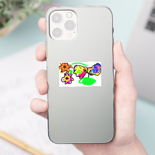 Hummingbird Wedding Sticker (Telefoon)