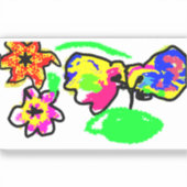 Hummingbird Wedding Sticker (Voorkant)