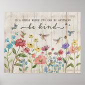 Hummingbird - wees aardig poster (Voorkant)