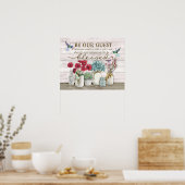 Hummingbird - Wees onze gast Poster (Keuken)