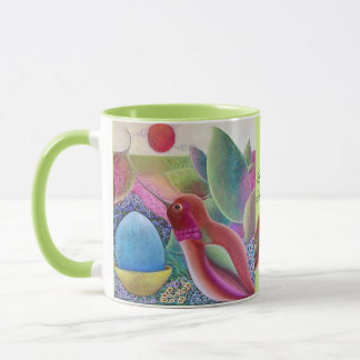 Hummingbird Whimsical Art Mok