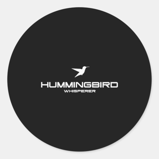 Hummingbird Whisperer Shirt Hummingbird Gift Men W Ronde Sticker (Voorkant)