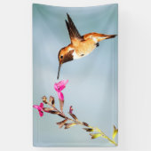 Hummingbird Wild in Natuur Spandoek (Verticaal)