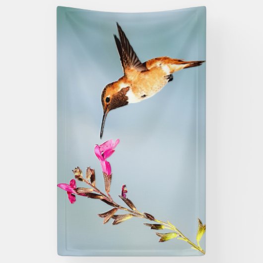 Hummingbird Wild in Natuur Spandoek (Verticaal)