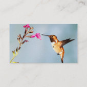 Hummingbird Wild in Natuur Visitekaartje (Achterkant)