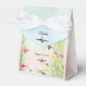Hummingbird & Wildflower Baby Shower Bedankdoosjes (Voorkant Zijde)