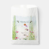 Hummingbird & Wildflower Baby Shower Bedankzakje (Voorkant)