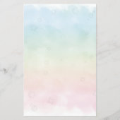 Hummingbird & Wildflower Baby Shower Flyer (Achterkant)