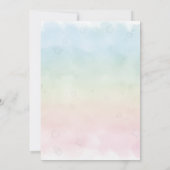 Hummingbird & Wildflower Baby Shower Kaart (Achterkant)