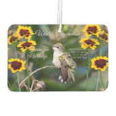 Hummingbird & Wildflower "Plant Natives"  Luchtverfrisser (Achterkant)