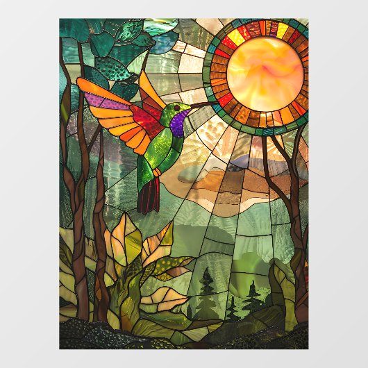 Hummingbird Window Cling Raamsticker (Vel)