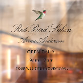 Hummingbird Window Cling Raamsticker (Vel 2)