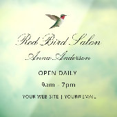 Hummingbird Window Cling Raamsticker (Vel 3)