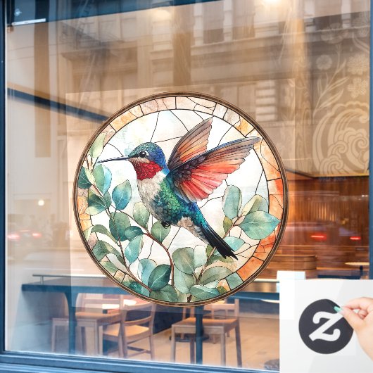 Hummingbird Window Cling Raamsticker (Cafe Raam)