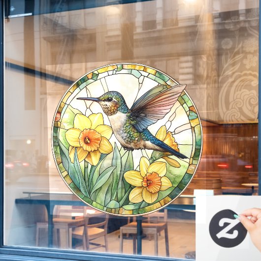 Hummingbird Window Cling Raamsticker (Cafe Raam)