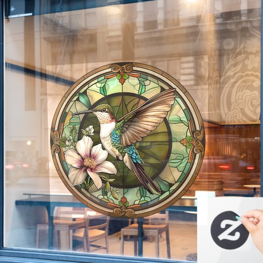 Hummingbird Window Cling Raamsticker (Cafe Raam)